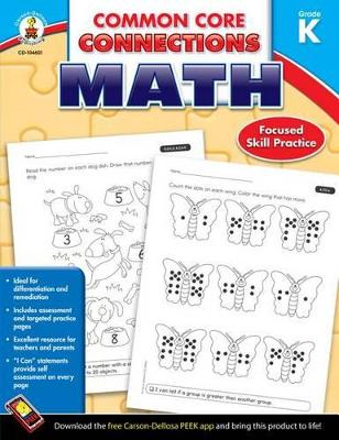 Book cover for Grade K Common Core Connections Math