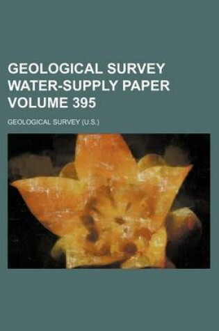 Cover of Geological Survey Water-Supply Paper Volume 395