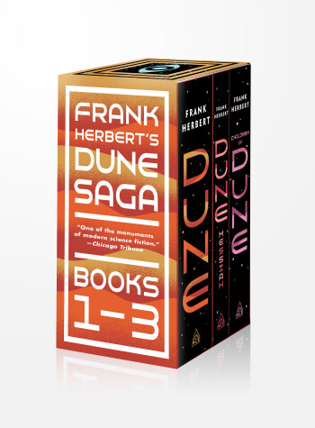 Book cover for Frank Herbert's Dune Saga 3-Book Boxed Set