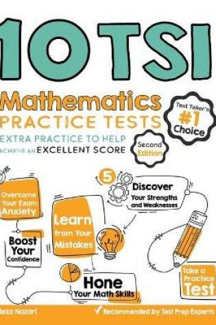 Cover of 10 TSI Math Practice Tests