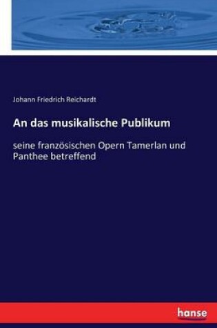 Cover of An das musikalische Publikum