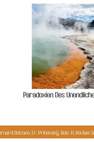 Cover of Paradoxien Des Unendlichen