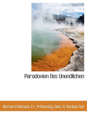 Book cover for Paradoxien Des Unendlichen