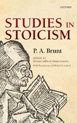 Book cover for Studies in Stoicism