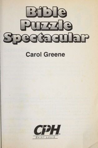 Cover of Bible Puzzle Spectacular