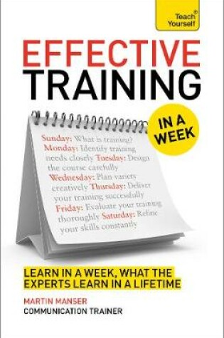 Cover of Deliver Great Training Courses In A Week