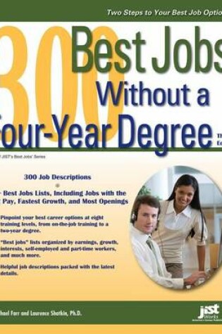 Cover of 300 Best Jobs Without a Four-Year Degree, 3rd Ed