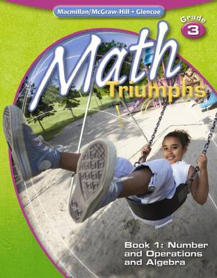 Book cover for Math Triumphs, Grade 3, Student Study Guide, Book 1: Number and Operations and Algebra