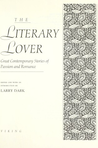 Cover of Dark Larry (Ed.) : Literary Lover