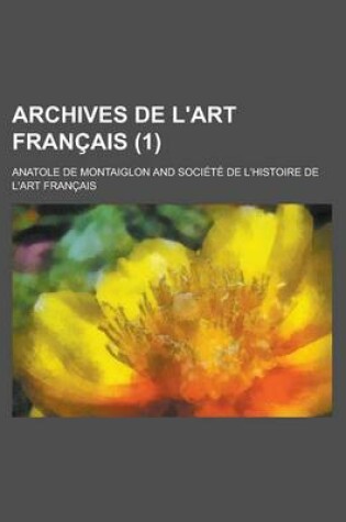 Cover of Archives de L'Art Francais (1)