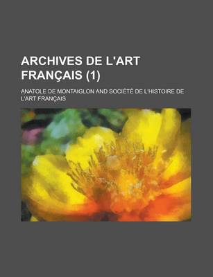 Book cover for Archives de L'Art Francais (1)