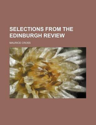 Book cover for Selections from the Edinburgh Review