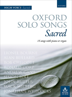 Book cover for Oxford Solo Songs Sacred