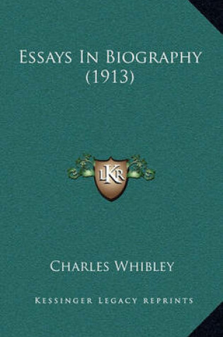 Cover of Essays in Biography (1913)