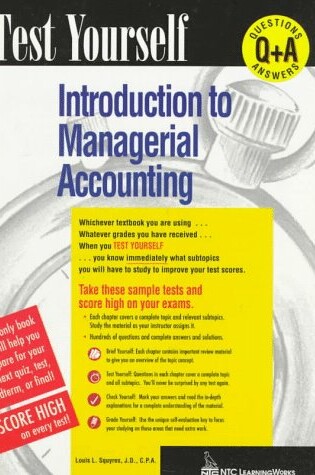 Cover of Introduction to Managerial Accounting