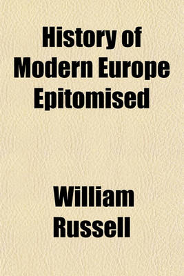 Book cover for History of Modern Europe Epitomised