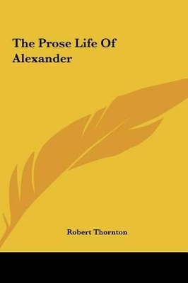 Book cover for The Prose Life of Alexander