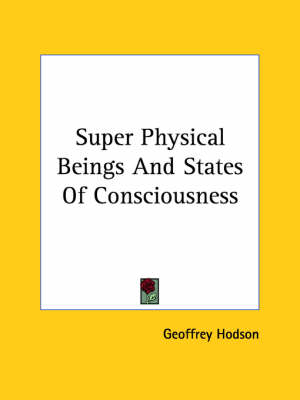 Book cover for Super Physical Beings and States of Consciousness