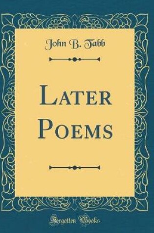 Cover of Later Poems (Classic Reprint)