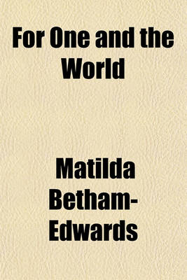 Book cover for For One and the World