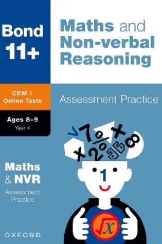 Cover of Bond 11+: Bond 11+ CEM Maths & Non-verbal Reasoning Assessment Papers 8-9 Years