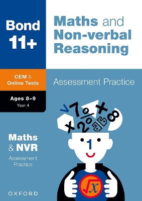 Book cover for Bond 11+: Bond 11+ CEM Maths & Non-verbal Reasoning Assessment Papers 8-9 Years