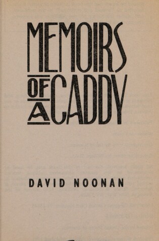 Cover of Memoirs of Caddy