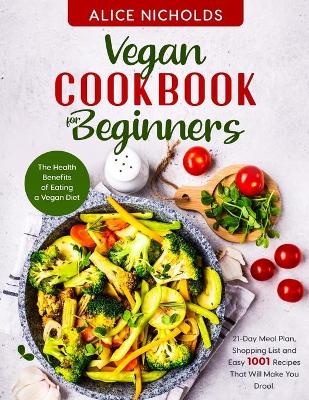 Book cover for Vegan cookbook for beginners