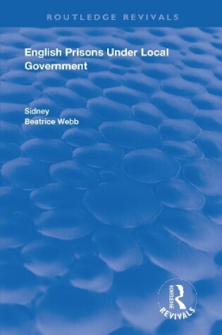 Cover of English Prisons Under Local Government