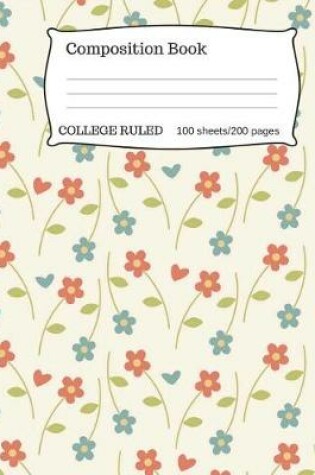 Cover of Retro Floral Composition Notebook