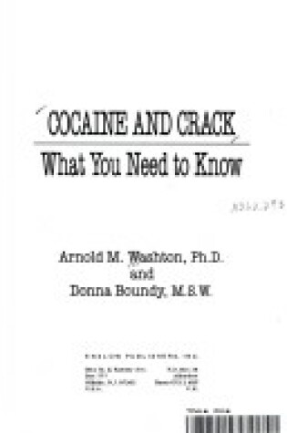 Cover of Cocaine and Crack