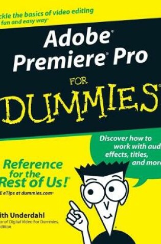 Cover of Adobe Premiere Pro For Dummies