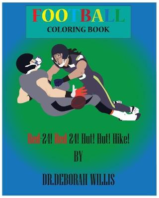 Book cover for Football Coloring Book