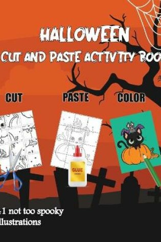 Cover of halloween cut and paste activity book