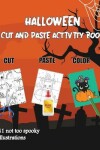 Book cover for halloween cut and paste activity book