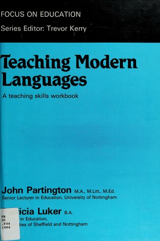 Cover of Teaching Modern Languages