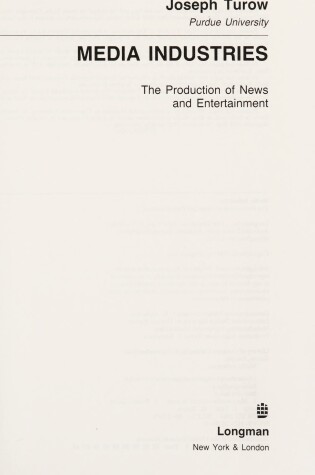 Cover of Media Industries