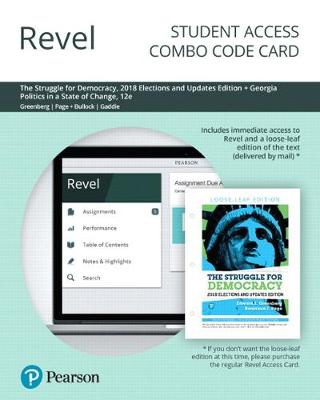 Book cover for Revel for Struggle for Democracy, 2018 Elections and Updates Edition + Georgia Politics in a State of Change -- Combo Card