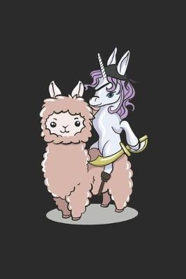 Book cover for Pirate Unicorn Riding Llama