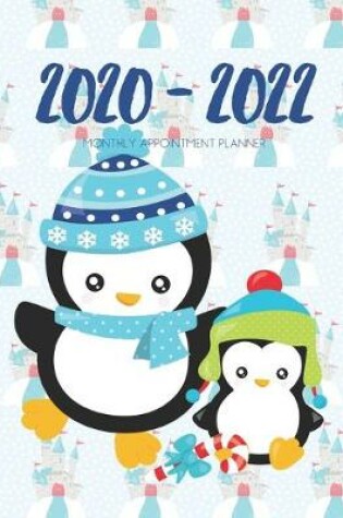 Cover of 2020-2022 Three 3 Year Planner Penguin Monthly Calendar Gratitude Agenda Schedule Organizer