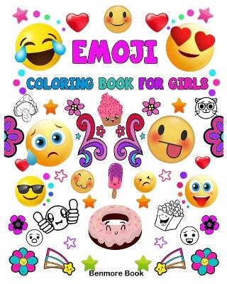 Book cover for Emoji Coloring Book For Girls