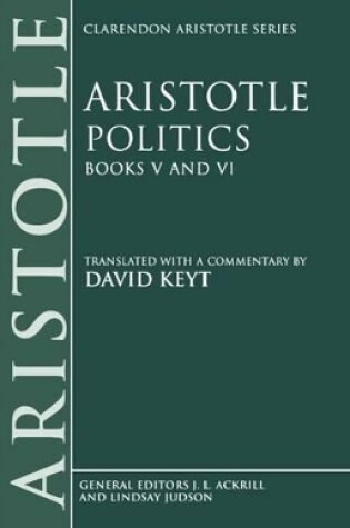 Cover of Aristotle: Politics, Books V and VI