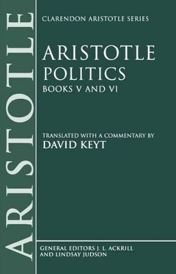 Book cover for Aristotle: Politics, Books V and VI