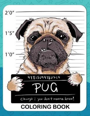 Book cover for Pug Coloring Book