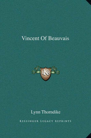 Cover of Vincent of Beauvais