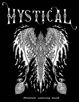 Book cover for Mystical Animals coloring book