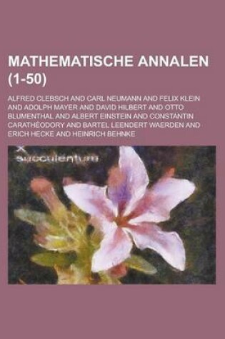 Cover of Mathematische Annalen (1-50 )