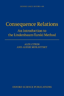 Book cover for Consequence Relations