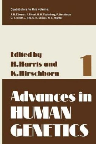 Cover of Advances in Human Genetics 1