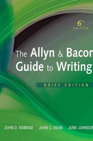 Cover of Allyn & Bacon Guide to Writing, The, Brief Edition (Subscription)